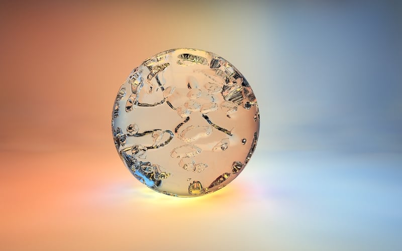 Crystal Ball Candle Holder